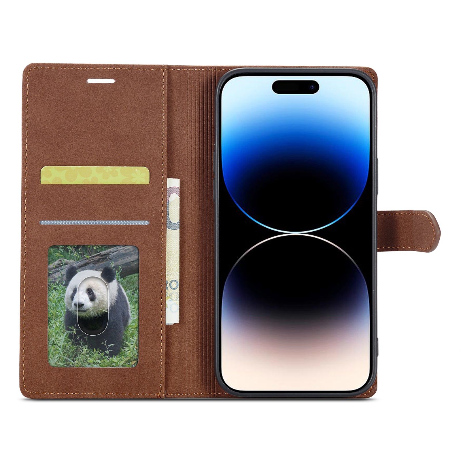 FORWENW F1 Series for iPhone 14 Pro PU Leather Cell Phone Cover Wallet Stand Anti-drop Phone Case FORWENW F1 Series for iPhone 14 Pro PU Leather Cell Phone Cover Wallet Stand Anti-drop Phone Case